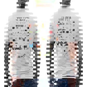 キッズ 昆虫の種類バグ識別科学 メンズTシャツ バックプリント - Kawaiitshirt