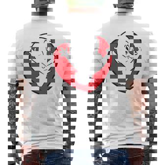 キャスパー・ザ・フレンドリー・ゴースト バレンタインデーのフロント&バック メンズTシャツ バックプリント - Kawaiitshirt