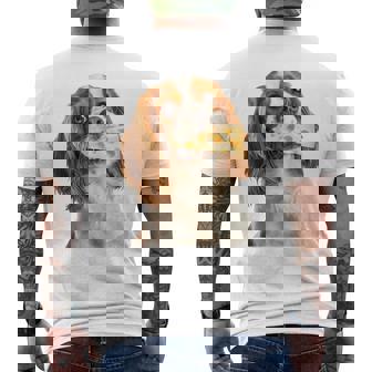 キャバリア・キング・チャールズ・スパニエル・チーズ・ドッグキャバリアー 長袖tシャツ メンズTシャツ バックプリント - Kawaiitshirt