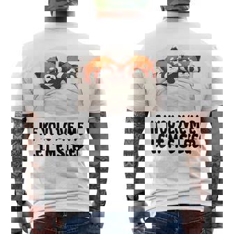 キュートなレッサーパンダ If You Love Meleep パジャマ メンズTシャツ バックプリント - Kawaiitshirt