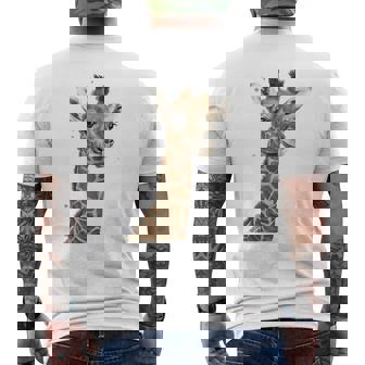 キリンtシャツ、キリンキッズ、キリンガール、キリン愛好家 メンズTシャツ バックプリント - Kawaiitshirt