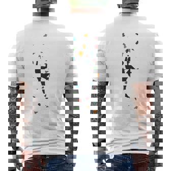 クライミング ボルダリング ロッククライマー ボルダー メンズTシャツ バックプリント - Kawaiitshirt