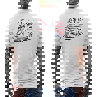 クラシック ミニ オースティン ユニオンジャック メンズTシャツ バックプリント - Kawaiitshirt