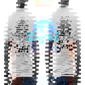 クレステッドゲッコーは私を笑顔にする エキゾチックなトカゲ メンズTシャツ バックプリント - Kawaiitshirt