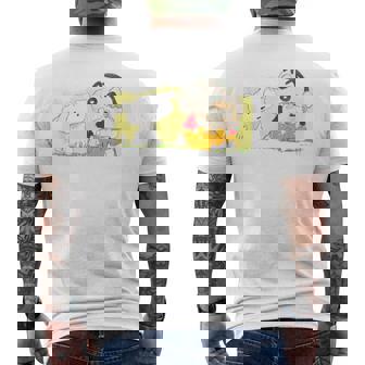 クレヨンしんちゃん 「ひまわり抱っこ」しんちゃん メンズTシャツ バックプリント - Kawaiitshirt