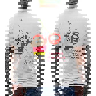 クレヨンしんちゃん さくらんぼしんちゃんワンポイント メンズTシャツ バックプリント - Kawaiitshirt