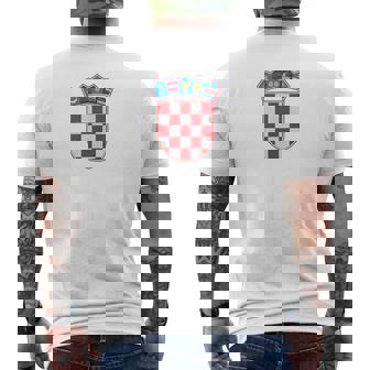 クロアチア ヴィンテージ クロアチア国旗tシャツ メンズTシャツ バックプリント - Kawaiitshirt