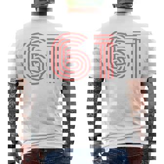 クールレトロライティングジャージ、背番号61 1961 メンズTシャツ バックプリント - Kawaiitshirt