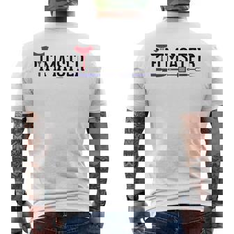 グリルバーベキュー ピットマスター メンズTシャツ バックプリント - Kawaiitshirt