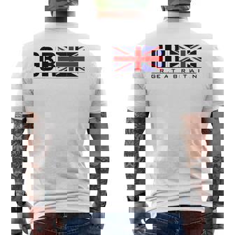 グレートブリテン国旗 ユニオンジャック ブリティッシュアスレチック チーム スポーツ メンズTシャツ バックプリント - Kawaiitshirt