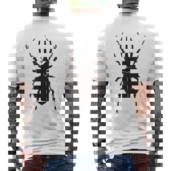 コーカサスオオカブト _昆虫_カブトムシ メンズTシャツ バックプリント - Kawaiitshirt