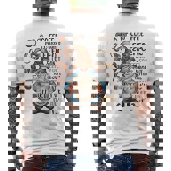 コーヒーノームコーヒーの後ろ向き綴りはeeffoc面白いです。 メンズTシャツ バックプリント - Kawaiitshirt