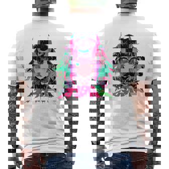 ゴシック アニメ 鬼 わいふ かわいい 日本 漫画 ヴェーパーウェア レトロ 長袖tシャツ メンズTシャツ バックプリント - Kawaiitshirt