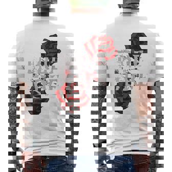 ゴシック ローズ パンク ラブ バレンタイン 学生 ロックミュージック ギグ 長袖tシャツ メンズTシャツ バックプリント - Kawaiitshirt