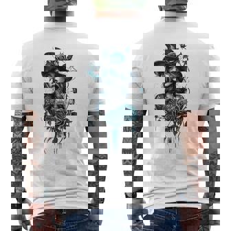 ゴシックガール ハロウィンコスチューム 魔女ゴス オカルトウィッカ メンズTシャツ バックプリント - Kawaiitshirt