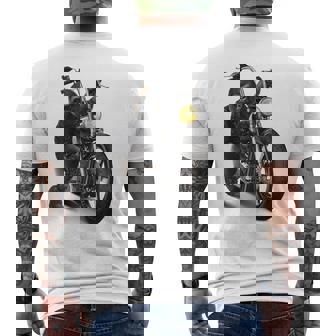 ゴリラ バイク バイカー メンズTシャツ バックプリント - Kawaiitshirt