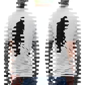 ゴリラゴルフシルエット メンズTシャツ バックプリント - Kawaiitshirt