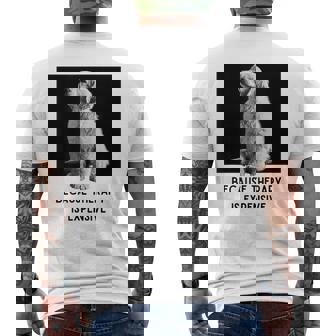 ゴールデンレトリーバー セラピー 、ゴールデンレトリーバー オーナーギフト メンズTシャツ バックプリント - Kawaiitshirt