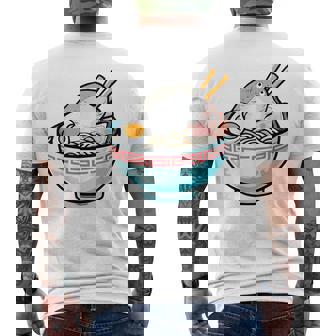 サカバンバスピス フィッシュミーム 和風ラーメン丼 メンズTシャツ バックプリント - Kawaiitshirt