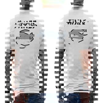 サカバンバスピス 可愛い 古代魚 ネタ お笑い 面白 おもしろ ネタ メンズTシャツ バックプリント - Kawaiitshirt