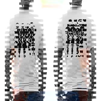 サッカー サッカー選手の壁 メンズTシャツ バックプリント - Kawaiitshirt