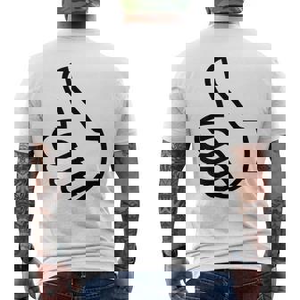 サムズアップ メンズTシャツ バックプリント - Kawaiitshirt