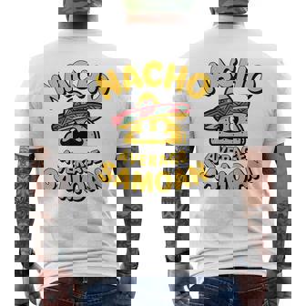 サモア・ナチョ 平均 面白い タコス 火曜日 シンコ・デ・マヨ フィエスタ メンズTシャツ バックプリント - Kawaiitshirt
