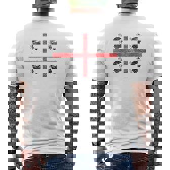 サルデーニャ国旗 イタリア 4 ムーア人 メンズTシャツ バックプリント - Kawaiitshirt