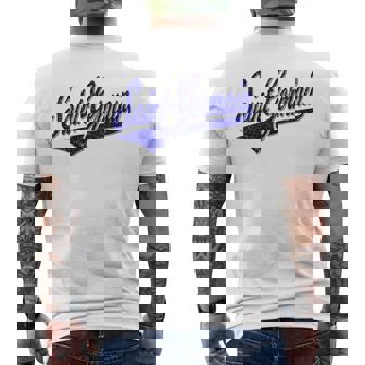 サンジェルマン バーシティ スクリプト クラシック スポーツ ジャージ メンズTシャツ バックプリント - Kawaiitshirt