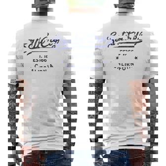 サンタクルーズ カリフォルニア 旅行 お土産 ヴィンテージ サンタクルーズ メンズTシャツ バックプリント - Kawaiitshirt