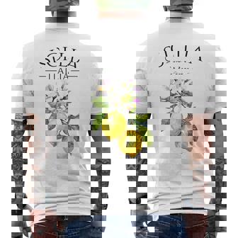 シチリア イタリア土産 イタリア レモン メンズTシャツ バックプリント - Kawaiitshirt