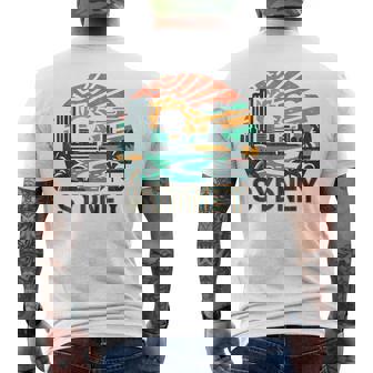 シドニーオーストラリアデザイン メンズTシャツ バックプリント - Kawaiitshirt