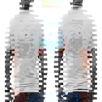 シナモロール ティーカップ ライトカラー メンズTシャツ バックプリント - Kawaiitshirt