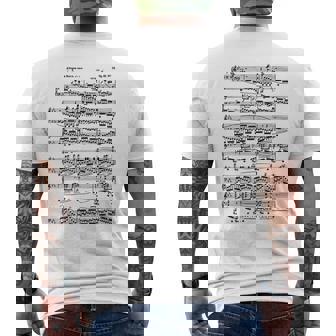 ショパン革命エチュードピアノピアニスト メンズTシャツ バックプリント - Kawaiitshirt