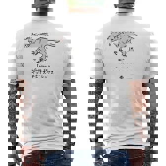 ジュラシック・ワールド Indminus Rex Loose Illust メンズTシャツ バックプリント - Kawaiitshirt