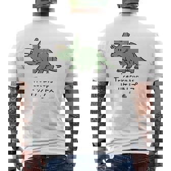 ジュラシック・ワールド Triceratops Loose Illust メンズTシャツ バックプリント - Kawaiitshirt