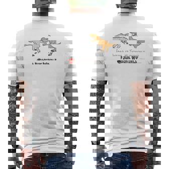 ジュラシック・ワールド インドミナスvsティラノサウルス Loose Illust メンズTシャツ バックプリント - Kawaiitshirt