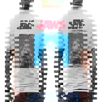 ジョーズ シルエット グラフィック メンズTシャツ バックプリント - Kawaiitshirt