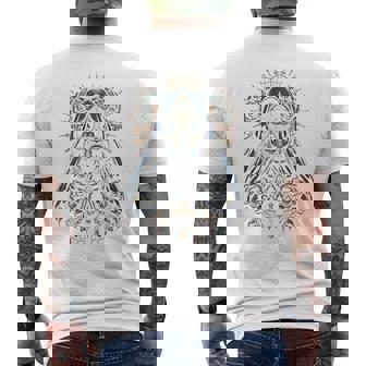 スカル サンタ ムエルテ クリスチャン 長袖tシャツ メンズTシャツ バックプリント - Kawaiitshirt