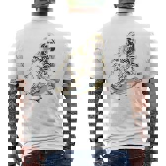 スケートボード スケルトン スケーター スケートボーダー スケートボード メンズTシャツ バックプリント - Kawaiitshirt