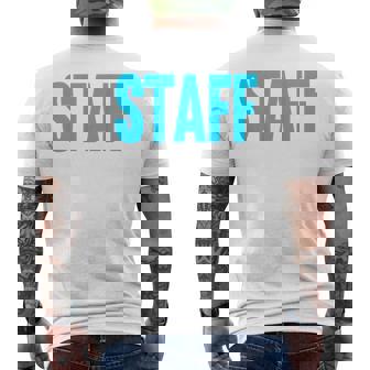 スタッフ イベント 衣装 クルー 音楽祭 バックプリント ワーカー メンズTシャツ バックプリント - Kawaiitshirt