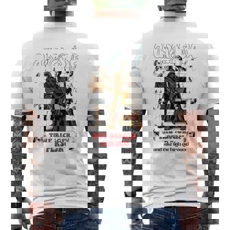 スター・ウォーズ クラシック テイク・ザ・ハイグラウンド アナキン&オビワン メンズTシャツ バックプリント - Kawaiitshirt