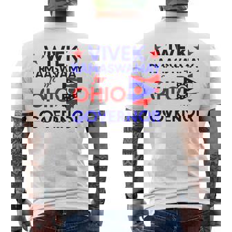 ステート・オブ・エクセレンスビベック・ラマスワミー、2026年オハイオ州知事選出 メンズTシャツ バックプリント - Kawaiitshirt