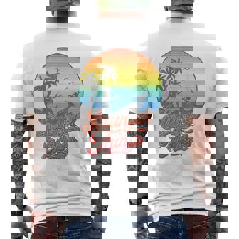 ストレンジャー・シングス サーファーボーイ ピザ デモゴルゴン カリ レトロ 80年代 メンズTシャツ バックプリント - Kawaiitshirt