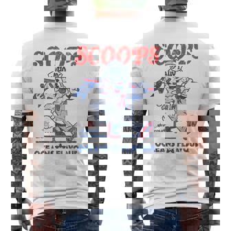 ストレンジャー・シングス スクープ アホイ アイスクリーム マスコット スターコート レトロ メンズTシャツ バックプリント - Kawaiitshirt