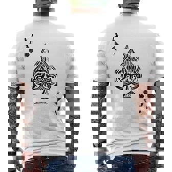 スペードのエース メンズTシャツ バックプリント - Kawaiitshirt
