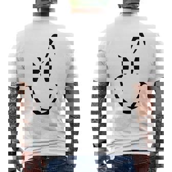 スマイリーシャツ スマイリーフェイス かわいいグラフィック メンズTシャツ バックプリント - Kawaiitshirt