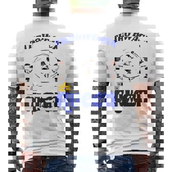 スローバッククイーンダブルダッチ メンズTシャツ バックプリント - Kawaiitshirt