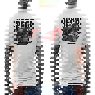 スー、スポーツカー、マッスルカー、レースカーのtシャツ。 メンズTシャツ バックプリント - Kawaiitshirt