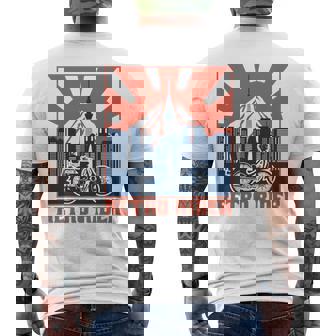 スーパーカブc100 原付バイク レトロライダー 東京日本 長袖tシャツ メンズTシャツ バックプリント - Kawaiitshirt